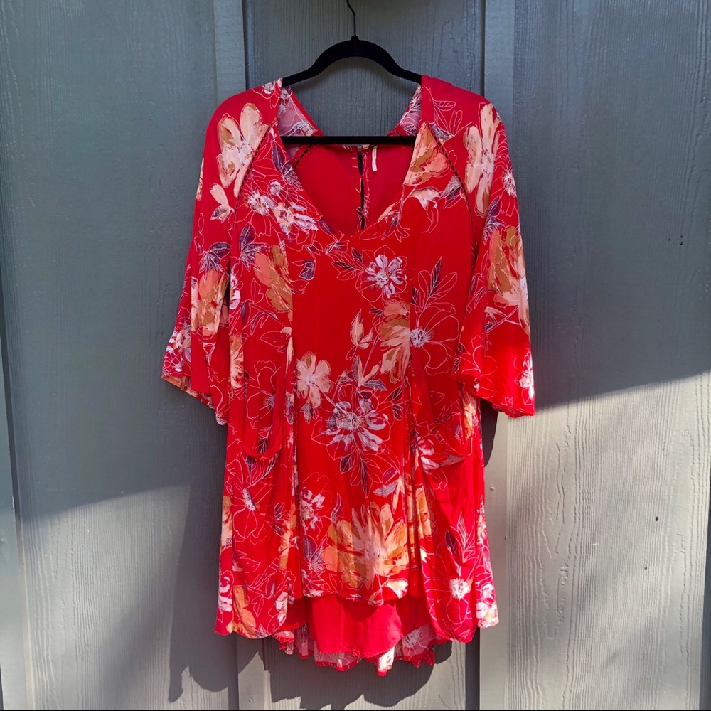 Free People uneven hem dress